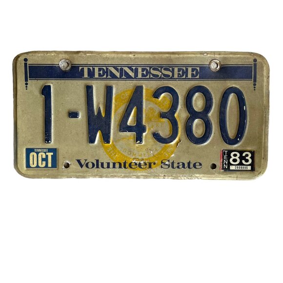Other - 1983 Tennessee "State Seal" License Plate Vintage